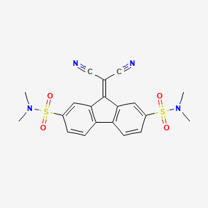 molecular formula C20H18N4O4S2 B5841879 9-(dicyanomethylene)-N,N,N',N'-tetramethyl-9H-fluorene-2,7-disulfonamide CAS No. 5763-05-3