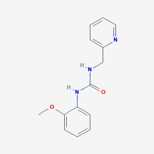 molecular formula C14H15N3O2 B5841901 N-(2-methoxyphenyl)-N'-(2-pyridinylmethyl)urea 