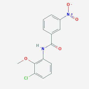 molecular formula C14H11ClN2O4 B5841929 N-(3-chloro-2-methoxyphenyl)-3-nitrobenzamide 