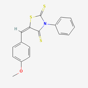 5-(4-methoxybenzylidene)-3-phenyl-1,3-thiazolidine-2,4-dithione