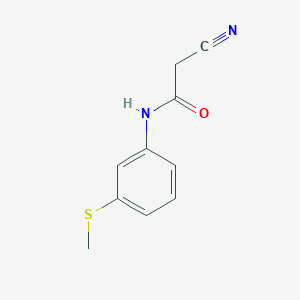 molecular formula C10H10N2OS B5842030 2-cyano-N-[3-(methylthio)phenyl]acetamide 