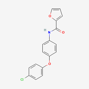 N-[4-(4-chlorophenoxy)phenyl]-2-furamide
