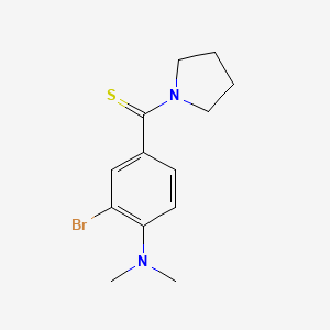 2-bromo-N,N-dimethyl-4-(1-pyrrolidinylcarbonothioyl)aniline