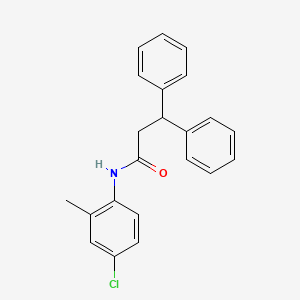 molecular formula C22H20ClNO B5842059 N-(4-chloro-2-methylphenyl)-3,3-diphenylpropanamide 