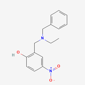 2-{[benzyl(ethyl)amino]methyl}-4-nitrophenol