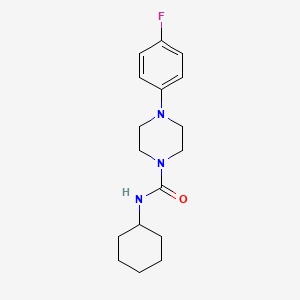 molecular formula C17H24FN3O B5842082 N-cyclohexyl-4-(4-fluorophenyl)-1-piperazinecarboxamide 