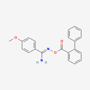 N'-[(2-biphenylylcarbonyl)oxy]-4-methoxybenzenecarboximidamide