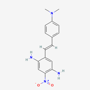 2-[2-[4-(Dimethylamino)phenyl]ethenyl]-5-nitrobenzene-1,4-diamine
