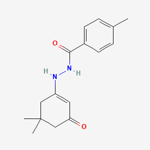 N'-(5,5-dimethyl-3-oxo-1-cyclohexen-1-yl)-4-methylbenzohydrazide