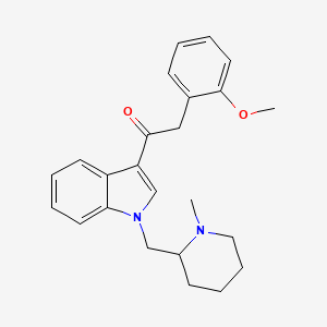 molecular formula C24H28N2O2 B584213 Cannabipiperidiethanone CAS No. 1345970-43-5