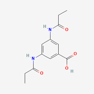 molecular formula C13H16N2O4 B5842130 3,5-bis(propionylamino)benzoic acid CAS No. 83846-87-1