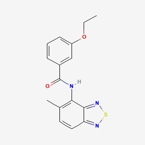 molecular formula C16H15N3O2S B5842155 3-ethoxy-N-(5-methyl-2,1,3-benzothiadiazol-4-yl)benzamide 