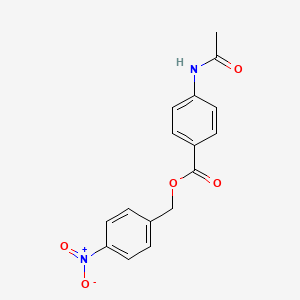 molecular formula C16H14N2O5 B5842168 4-nitrobenzyl 4-(acetylamino)benzoate 