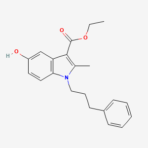 ethyl 5-hydroxy-2-methyl-1-(3-phenylpropyl)-1H-indole-3-carboxylate