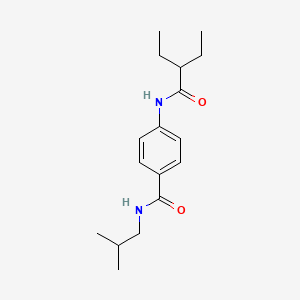 4-[(2-ethylbutanoyl)amino]-N-isobutylbenzamide