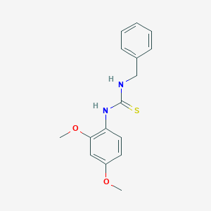 molecular formula C16H18N2O2S B5842201 N-benzyl-N'-(2,4-dimethoxyphenyl)thiourea 