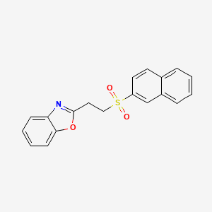 2-[2-(2-naphthylsulfonyl)ethyl]-1,3-benzoxazole