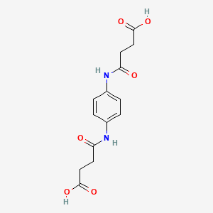 molecular formula C14H16N2O6 B5842226 4,4'-(1,4-phenylenediimino)bis(4-oxobutanoic acid) 