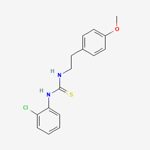 molecular formula C16H17ClN2OS B5842251 N-(2-chlorophenyl)-N'-[2-(4-methoxyphenyl)ethyl]thiourea 