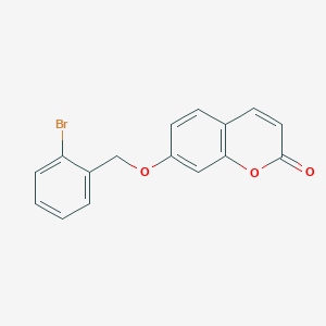 molecular formula C16H11BrO3 B5842261 7-[(2-bromobenzyl)oxy]-2H-chromen-2-one 