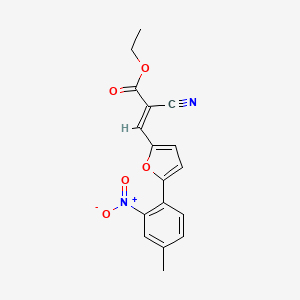ethyl 2-cyano-3-[5-(4-methyl-2-nitrophenyl)-2-furyl]acrylate