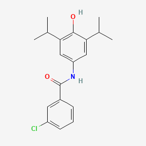 molecular formula C19H22ClNO2 B5842313 3-chloro-N-(4-hydroxy-3,5-diisopropylphenyl)benzamide 