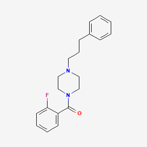 molecular formula C20H23FN2O B5842337 1-(2-fluorobenzoyl)-4-(3-phenylpropyl)piperazine 