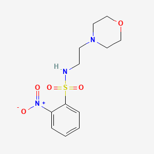 molecular formula C12H17N3O5S B5842341 N-[2-(4-morpholinyl)ethyl]-2-nitrobenzenesulfonamide 