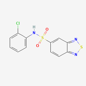 molecular formula C12H8ClN3O2S2 B5842364 N-(2-chlorophenyl)-2,1,3-benzothiadiazole-5-sulfonamide 