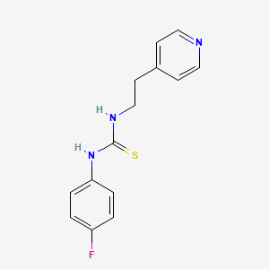 N-(4-fluorophenyl)-N'-[2-(4-pyridinyl)ethyl]thiourea