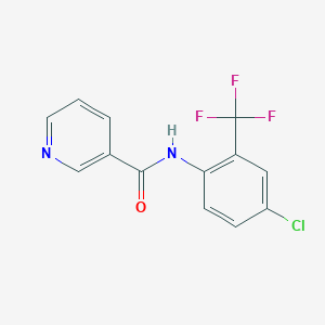 molecular formula C13H8ClF3N2O B5842411 N-[4-chloro-2-(trifluoromethyl)phenyl]nicotinamide 