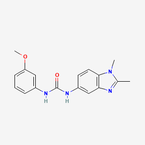 N-(1,2-dimethyl-1H-benzimidazol-5-yl)-N'-(3-methoxyphenyl)urea