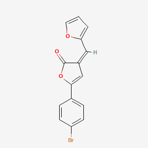 molecular formula C15H9BrO3 B5842433 5-(4-bromophenyl)-3-(2-furylmethylene)-2(3H)-furanone 