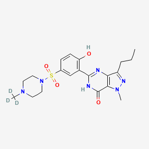 molecular formula C20H26N6O4S B584244 Desethyl Sildenafil-d3 CAS No. 1346603-75-5