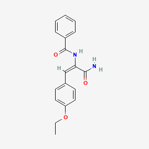 N-[1-(aminocarbonyl)-2-(4-ethoxyphenyl)vinyl]benzamide