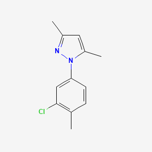 molecular formula C12H13ClN2 B5842452 1-(3-氯-4-甲基苯基)-3,5-二甲基-1H-吡唑 