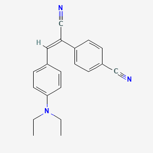 molecular formula C20H19N3 B5842465 4-{1-cyano-2-[4-(diethylamino)phenyl]vinyl}benzonitrile 