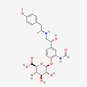 molecular formula C25H32N2O10 B584251 福莫特罗-β-D-葡萄糖醛酸苷 CAS No. 615551-59-2