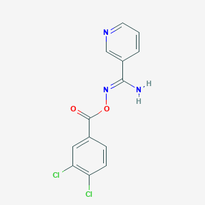 molecular formula C13H9Cl2N3O2 B5842542 N'-[(3,4-dichlorobenzoyl)oxy]-3-pyridinecarboximidamide 