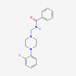 molecular formula C18H20FN3O B5842546 N-{[4-(2-fluorophenyl)-1-piperazinyl]methyl}benzamide 