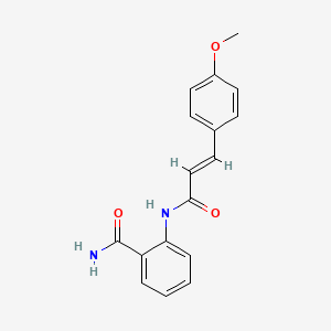 2-{[3-(4-methoxyphenyl)acryloyl]amino}benzamide