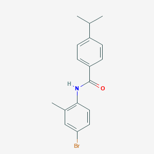molecular formula C17H18BrNO B5842584 N-(4-bromo-2-methylphenyl)-4-isopropylbenzamide 