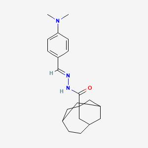molecular formula C21H29N3O B5842605 N'-[4-(dimethylamino)benzylidene]tricyclo[4.3.1.1~3,8~]undecane-1-carbohydrazide 
