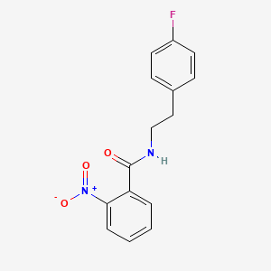 molecular formula C15H13FN2O3 B5842606 N-[2-(4-fluorophenyl)ethyl]-2-nitrobenzamide 