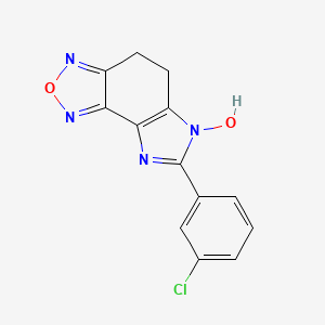 molecular formula C13H9ClN4O2 B5842611 7-(3-chlorophenyl)-4,5-dihydro-6H-imidazo[4,5-e][2,1,3]benzoxadiazol-6-ol 