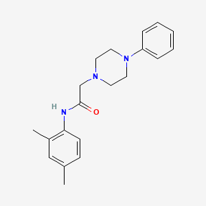 molecular formula C20H25N3O B5842626 N-(2,4-dimethylphenyl)-2-(4-phenyl-1-piperazinyl)acetamide 