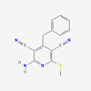 2-amino-4-benzyl-6-(methylthio)-3,5-pyridinedicarbonitrile