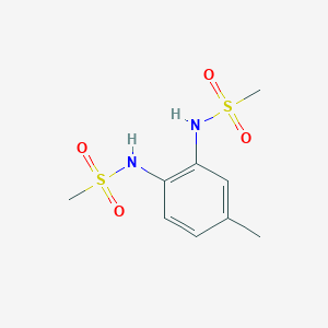 molecular formula C9H14N2O4S2 B5842633 N,N'-(4-methyl-1,2-phenylene)dimethanesulfonamide 