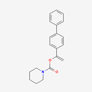 molecular formula C20H21NO2 B584266 1-(Biphenyl-4-yl)vinyl piperidine-1-carboxylate CAS No. 1186236-75-8