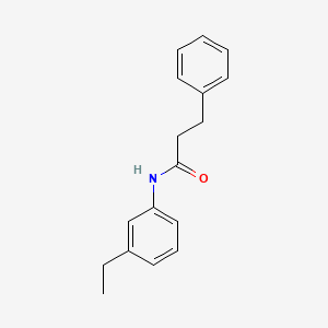 molecular formula C17H19NO B5842664 N-(3-ethylphenyl)-3-phenylpropanamide 